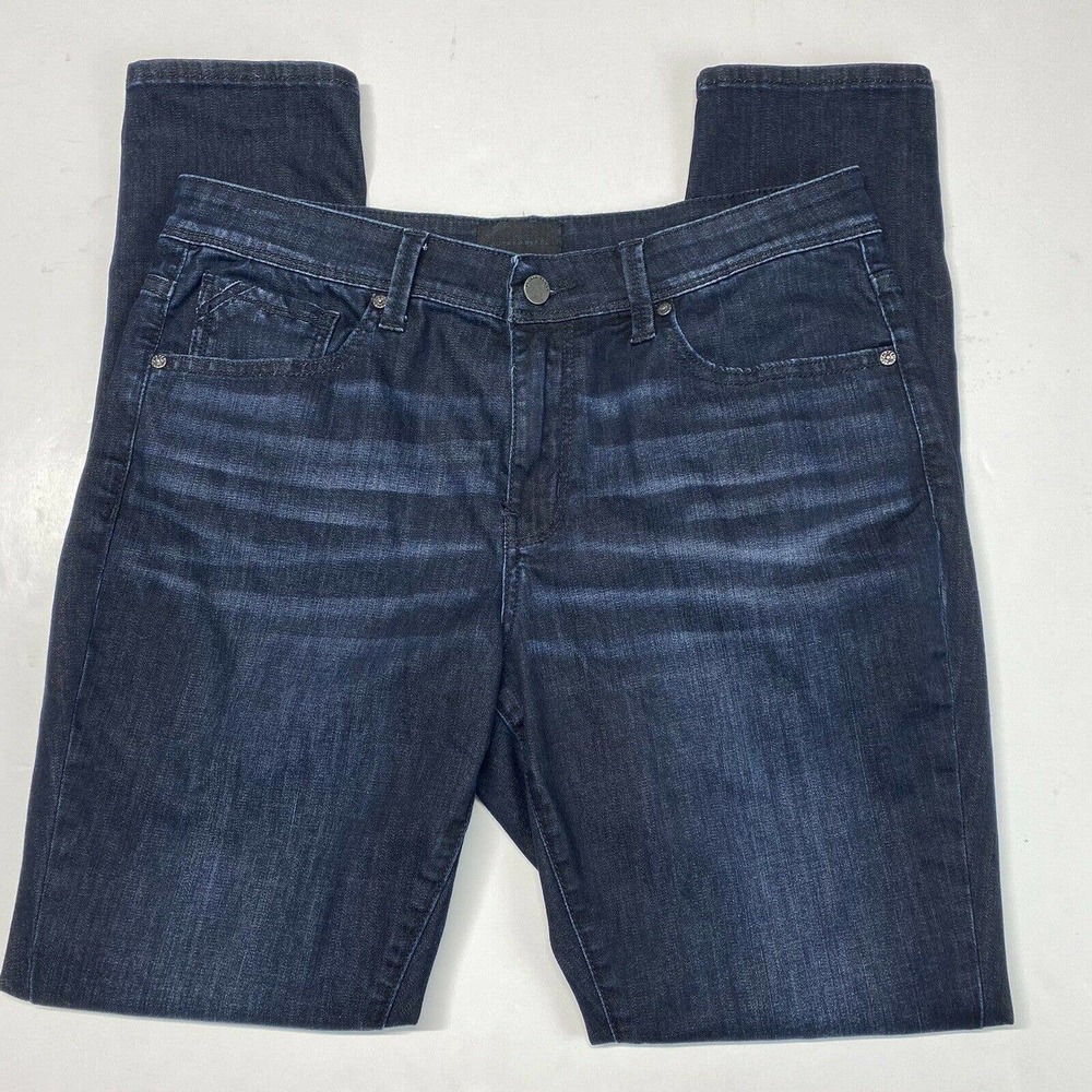 Buckle Black Fit No.76 Curvy Skinny Sz 32 Midrise Stretch Denim Blue Jeans Dark